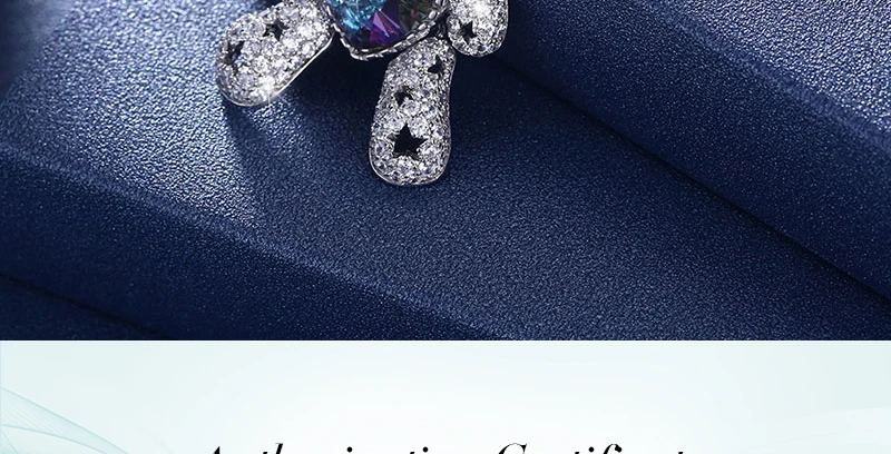 Горячая Забавный Мишка, кулон ожерелье кристалл от Swarovski для женщин полые звезды 925 Sterrling серебро Мода юбилей вечерние подарки