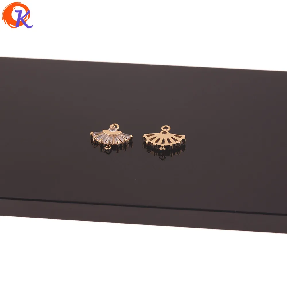 

Cordial Design 10Pcs 14*14MM Jewelry Accessories/Earrings Connectors/Genuine Gold Plating/DIY Making/Hand Made/Earring Findings