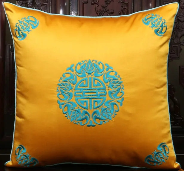 Наволочки для подушек с винтажной вышивкой в китайском стиле | Дом и сад