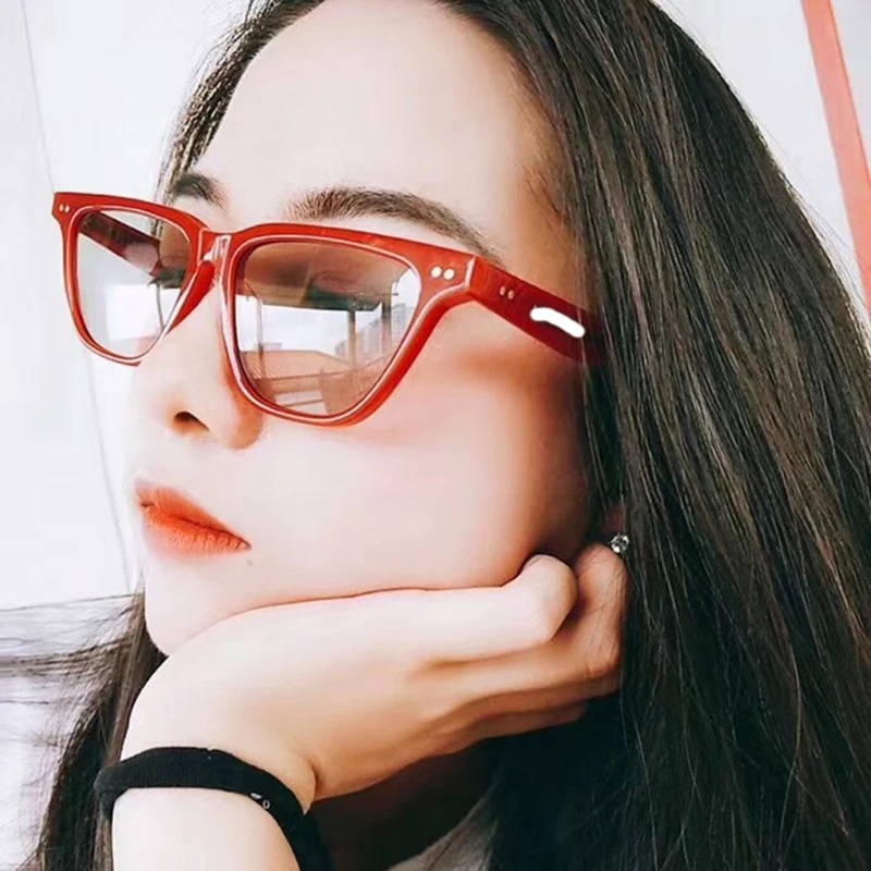 Женские модные очки кошачий глаз элегантные квадратные однотонные