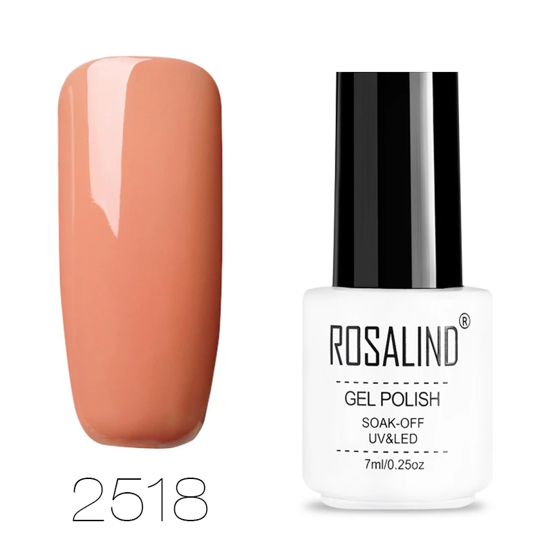 RC2518 ROSALIND Гель-лак для ногтей маникюрный набор для наращивания ногтей Vernis постоянный УФ светодиодный гибридный дизайн ногтей Гель-лак - Цвет: RC2518