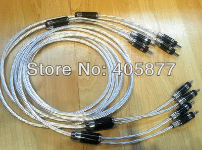 OCC посеребренный кабель для динамиков 2 5 м углеродное волокно разъем типа банан