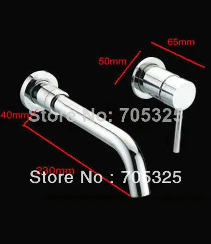 Wall Mounted Waterfall Single Handle Chrome Mixer Tap Faucet Z82601 | Обустройство дома