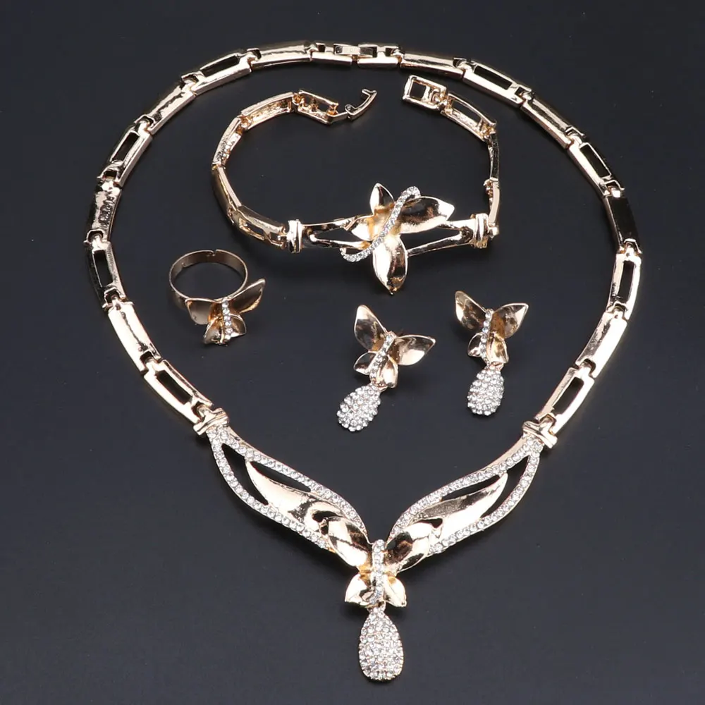 OEOEOS Дубай африканские бусы ожерелье набор нигерийские Свадебные Ювелирные