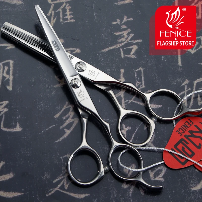 Fenice High quality JP440c 1 Set 5.5 6.0 inch hair cutting thinning scissors beauty salon hot sale hairdressing styling tool