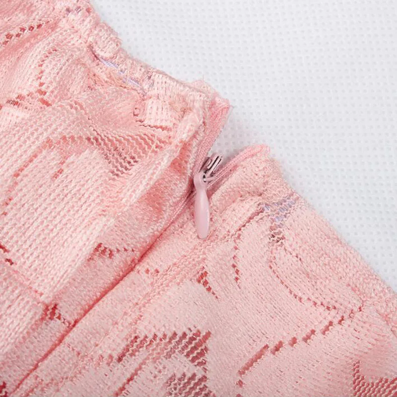 

2019 Women Lace Bodysuit Sexy Strapless shoulder Ruffle Playsuit Romper Ladies Backless Long Sleeve Hollow Out Body Suit Overall