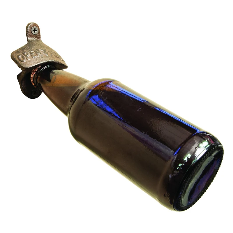 1 шт. винтажный старинный Железный настенный Открыватель крышки для бара пива