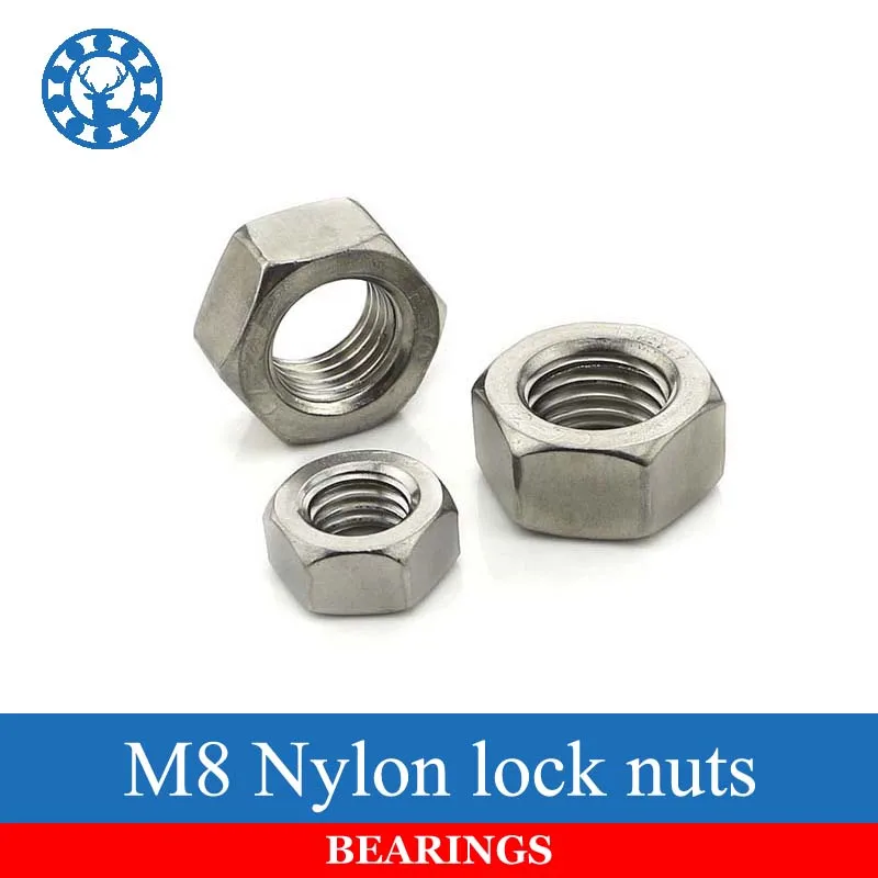 

20Pcs DIN934 M8 304 Stainless Steel Metric Thread Hex Nut Hexagon Nuts