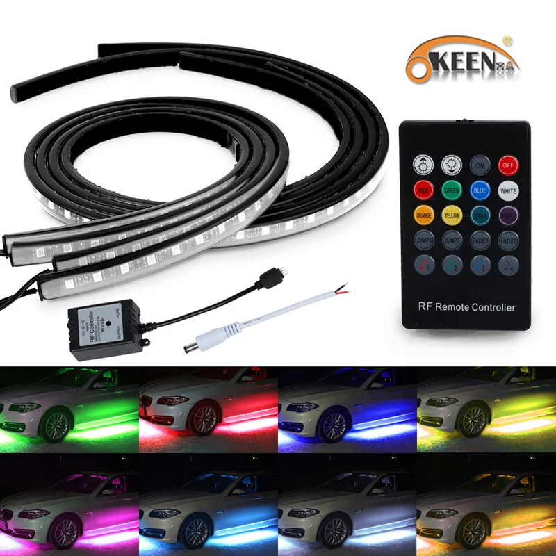 Светодиодная лента для подсветки под автомобилем OKEEN 5050 светодисветодиодный RGB