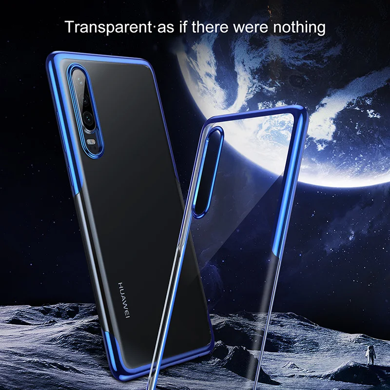 Роскошный чехол для телефона Baseus с покрытием для huawei P30 Pro, Ультра Прозрачный Мягкий ТПУ силиконовый чехол для huawei P30 P30Pro Funda
