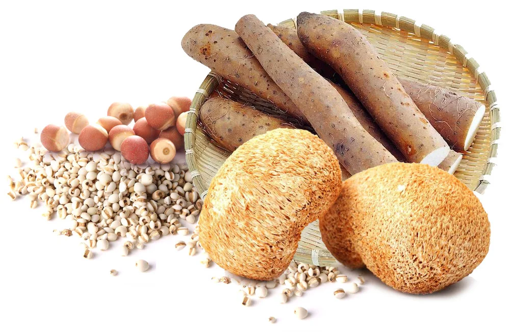 Чистый натуральный 100 г Китайский завод Yam & Coix семена Semen Euryales голова обезьяны