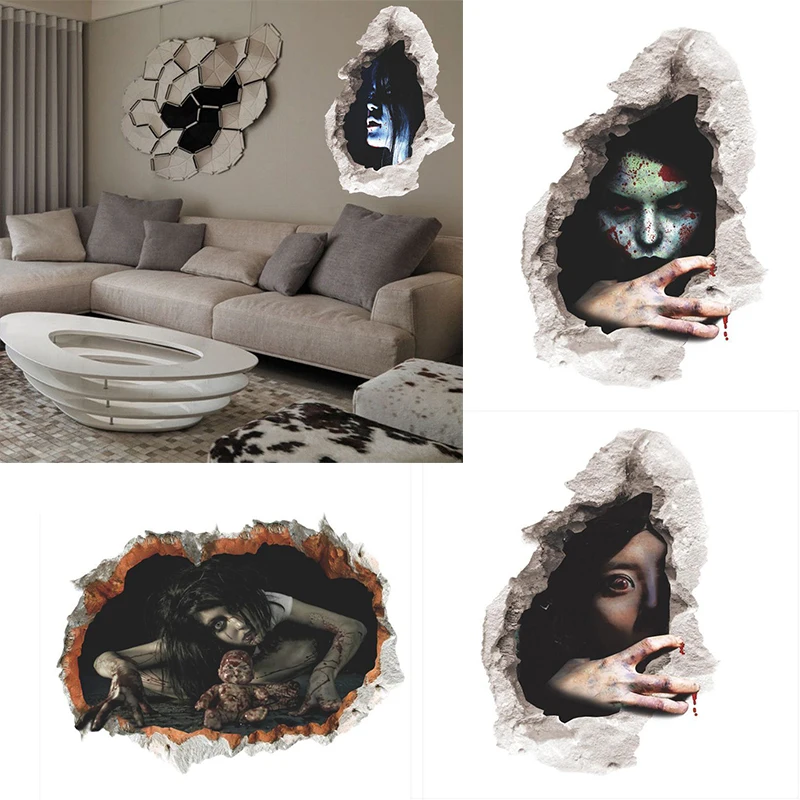2018 NewStyle 60x45 см DIY украшения на хэлоуин популярный товар разбили сломанной
