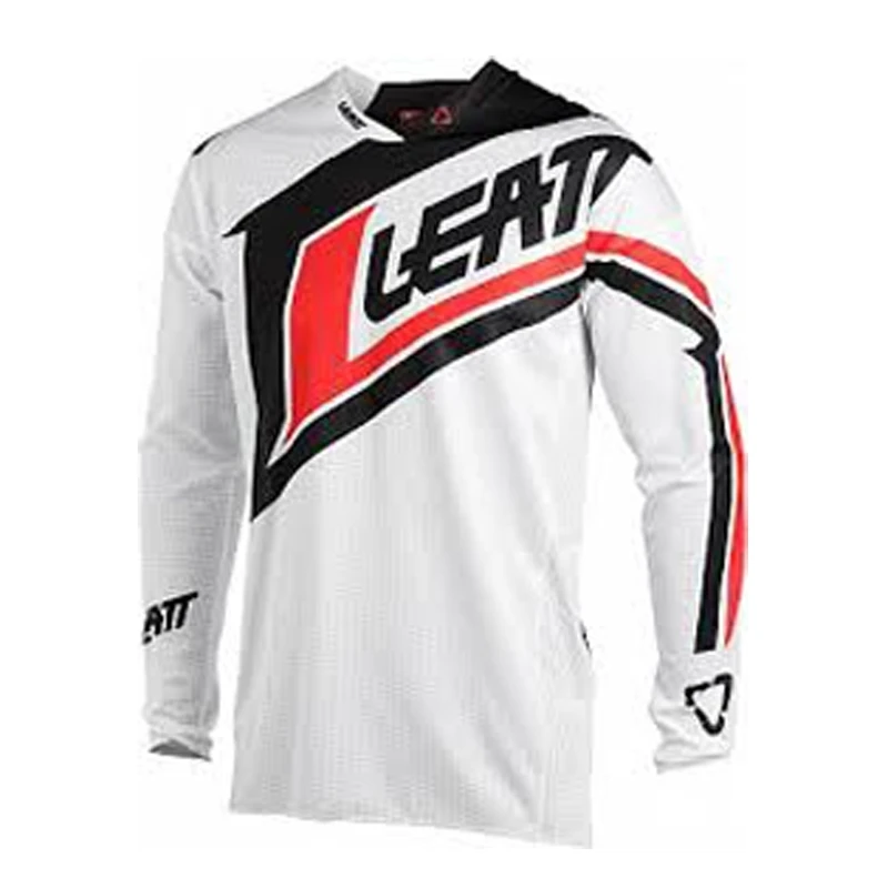 MTB MX ATV Motocross Leatt DH с длинным рукавом летняя одежда для езды по пересеченной