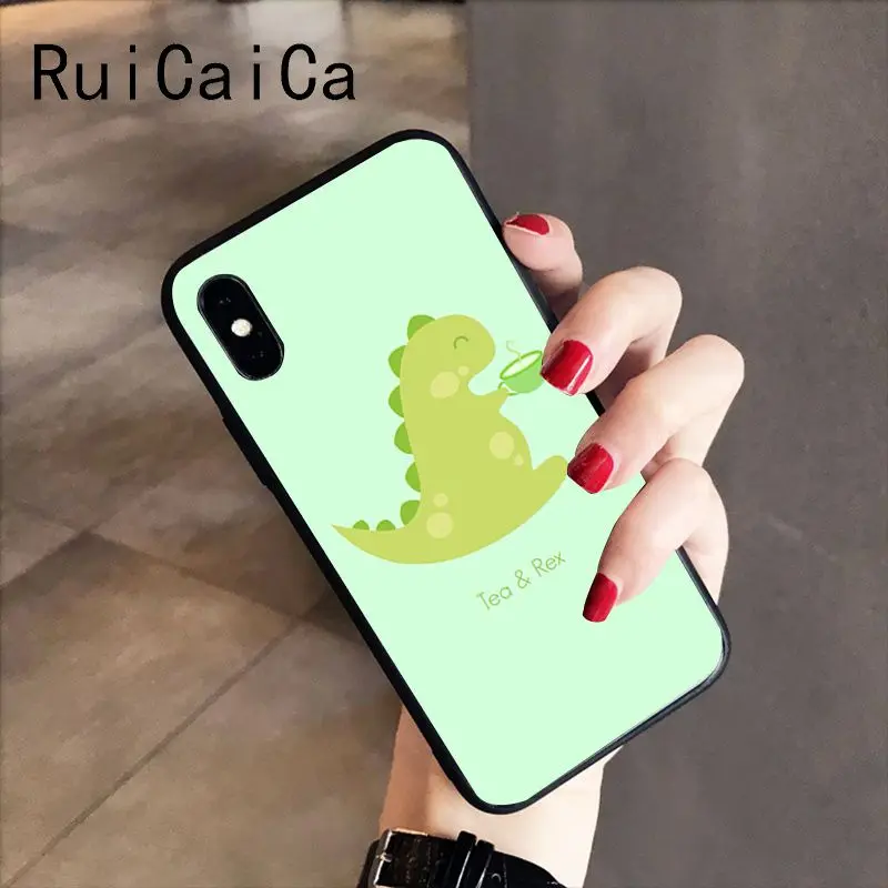RuiCaiCa животный динозавр Новинка чехол для телефона Fundas iPhone X XS MAX 6 6S 7 7plus 8 8Plus 5 5S XR |