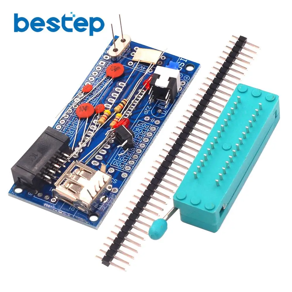 Горячая DIY Kit ATmega8 ATmega48 AVR минимальная система макетная плата миниатюрный мини электронный набор деталей без чипа