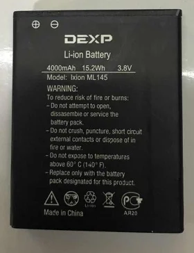 Ml145 4000 мАч Замена батареи для dexp ixion с мобильного телефона ml145 ixion|Аккумуляторы