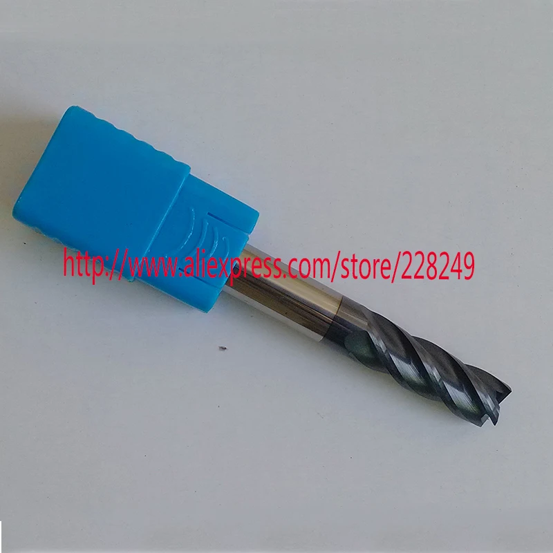 1 шт. D12 * 30 75L HRC60 4 флейты плоские трубы квадратного сечения карбид вольфрама