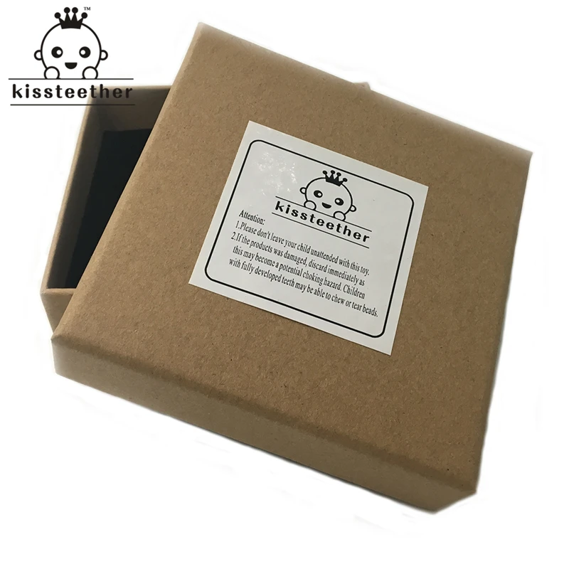 Collar de mordedor para beb&eacute;, collar seguro de cuentas de ganchillo con cuentas de madera Natural org&aacute;nico, juguete para mam&aacute;, collar de mordedor de madera para ni&ntilde;os-5