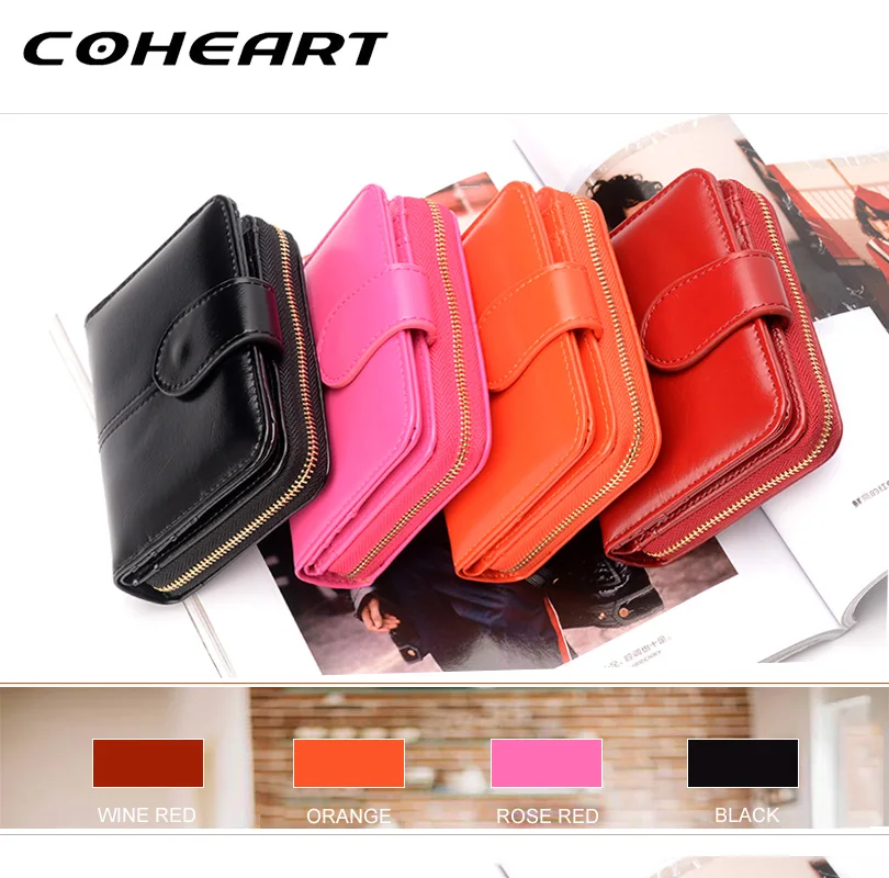 COHEART элегантный кошелек, женский модный кошелек, женский кошелек, Кожаный многофункциональный кошелек, маленькая сумка для денег, Карманный Кошелек, высокое качество