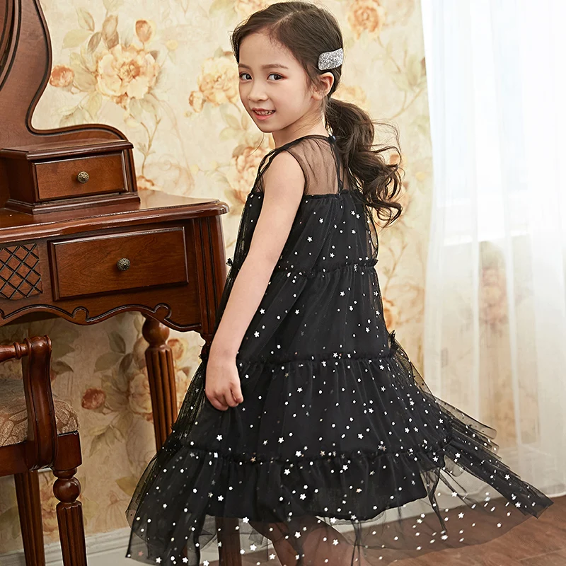 Летнее платье для маленьких девочек 2019 г. принцессы подростков бальное с
