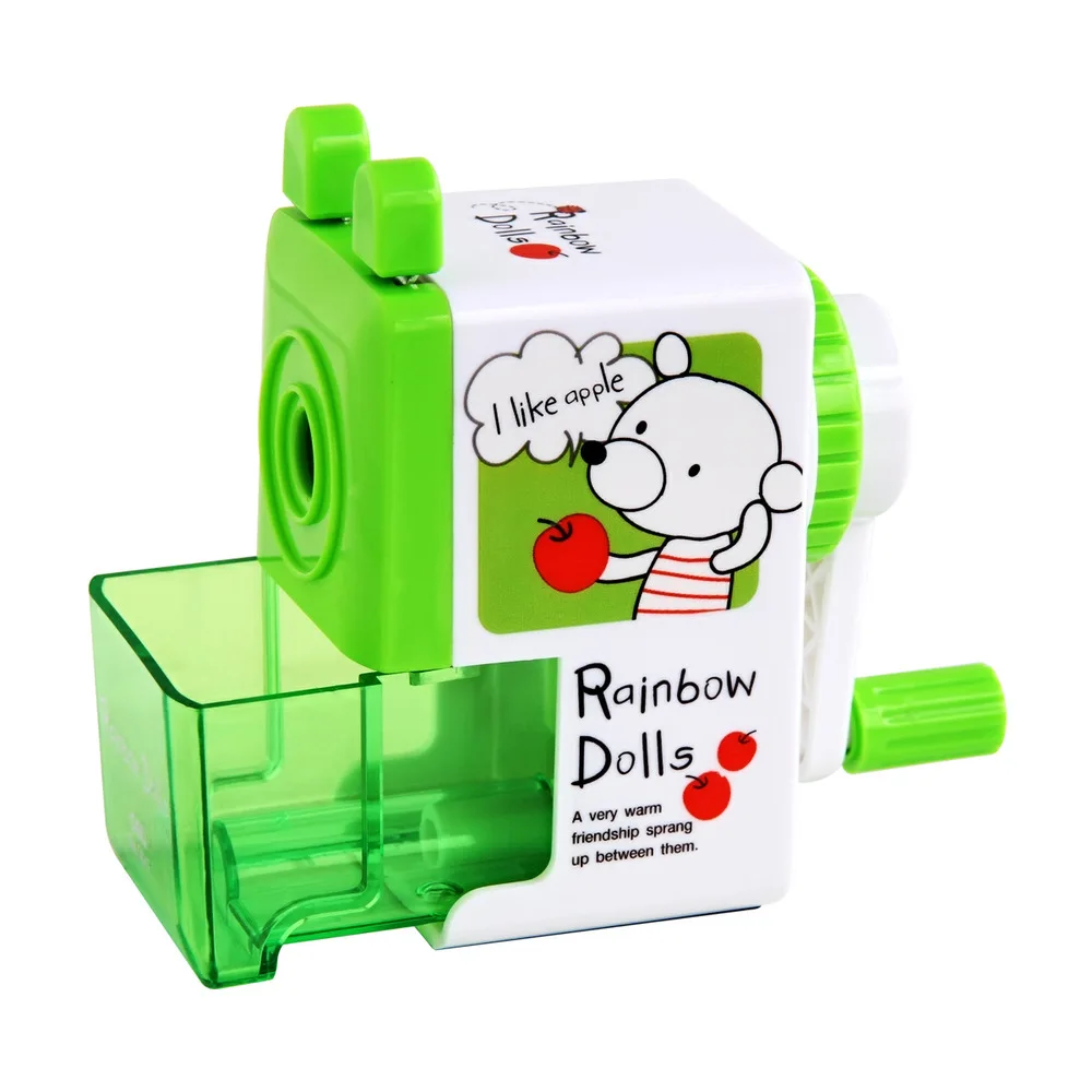 Deli 0642 students hand pencil sharpener genuine 90*42*50mm mechanical plastic Manual labor saving School supplies student used |