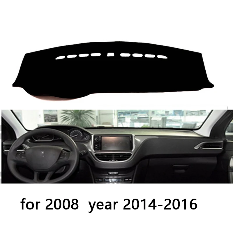 Коврик для приборной панели Peugeot 208 2008 2014 2018 защитный коврик Накладка защиты