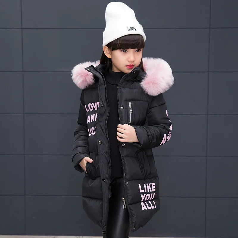 

New Winter Fur Even Large Cap Sleeved Cotton Korean Girl Scout Cuties Thick Cotton Padded Jacket