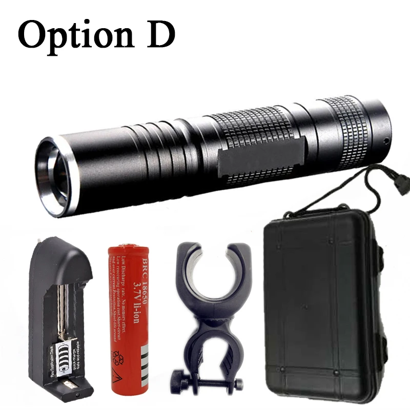 Package D Litwod S5Z20 3800LM светодиодный фонарик высокого качества 5 режимов профессиональная XM-L2 Масштабируемая лампа факел освещение - Испускаемый цвет: Package D