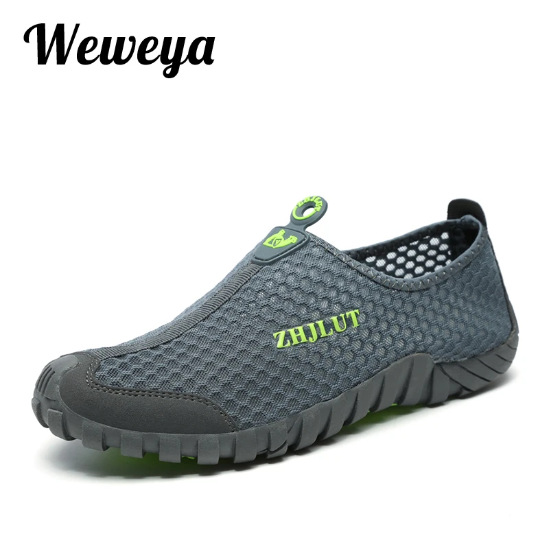 Мужские кроссовки Weweya легкие унисекс с сеточкой Нескользящие для ходьбы и