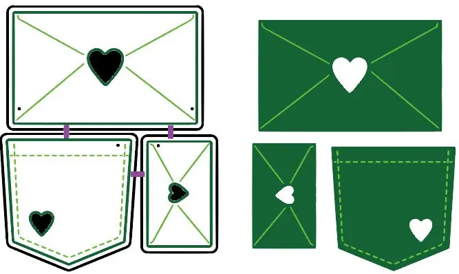 Love Heart Envelope Shape Metal Cutting Dies Stencil For Scrapbooking Album Embossing Decorative DIY Handcrafts Templates Model | Дом и сад