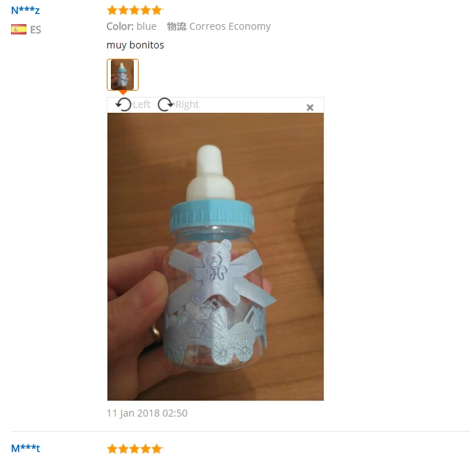 1 шт. Baby Shower синий мальчик розовый девочка крещение небольшие подарки на день рождения подарок сувениры бутылка для конфет