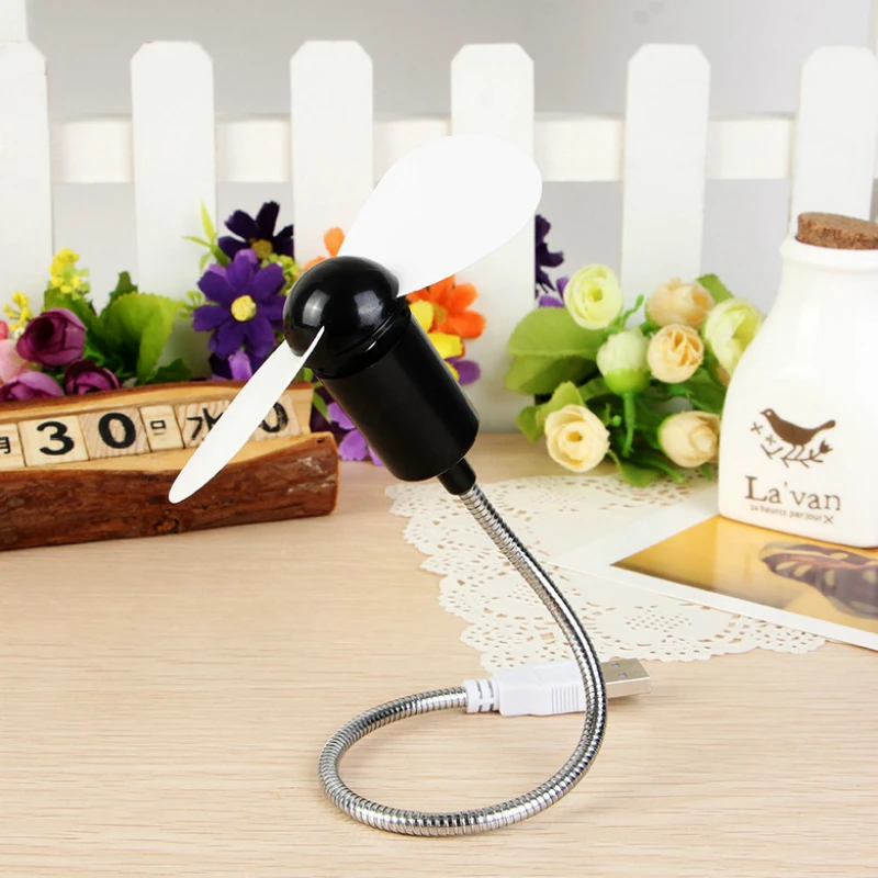 Портативный Съемный гибкая usb лампа 360 градусов отрегулировать мини вентилятор