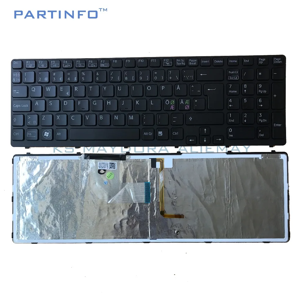 Запчасти для ноутбуков SONY VAIO SVE15 черная клавиатура с подсветкой V133946AK1NE SVE151 SVE1511