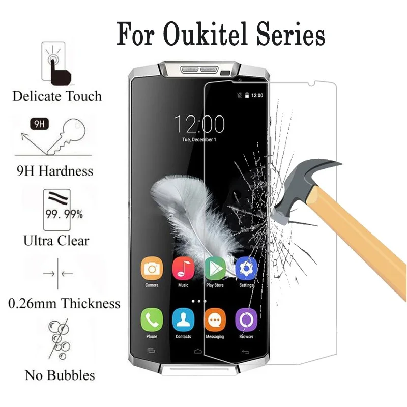 Для Oukitel K10000 Pro K8000 K6000 K5000 плюс K4000 C4 C5 C8 U20 U11 K5 закаленное Стекло 9 h Экран защиты |