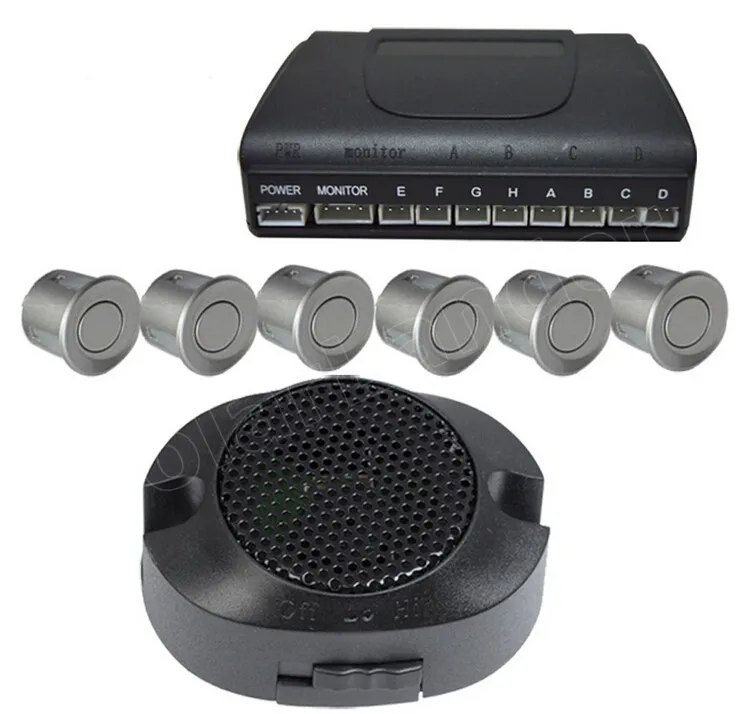 car styling Buzzer Alert 8 Ultrasonic Sensors Radar Reverse Guiding Car Parking System sensor 44 colors for choice | Автомобили и