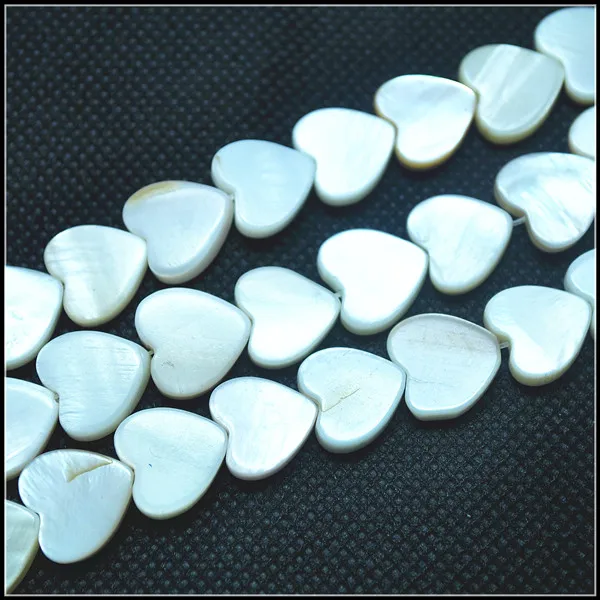 10mm 114pcs 3 струны натуральный белый корпус из бисера перламутр DIY аксессуары белого цвета Размер 8 мм 10 мм 12 мм 15 мм в форме сердца - Цвет: 10mm 114pcs