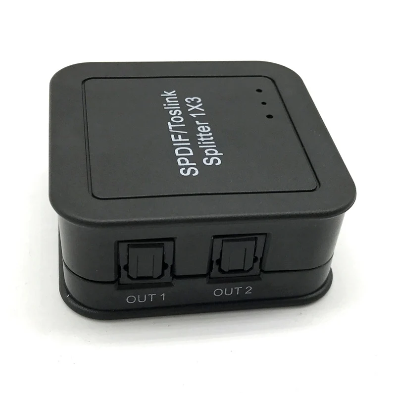 Портативный мини SPDIF TOSLINK разделитель волокон Цифровой оптический 1x3 1 вход 3 выход