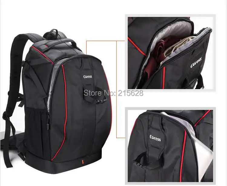 Coress C8010 Professional Anti-theft Camera Photo Backpack 12' laptop Waterproof Video Bag Case For Canon Nikon Digital SLR/DSLR |