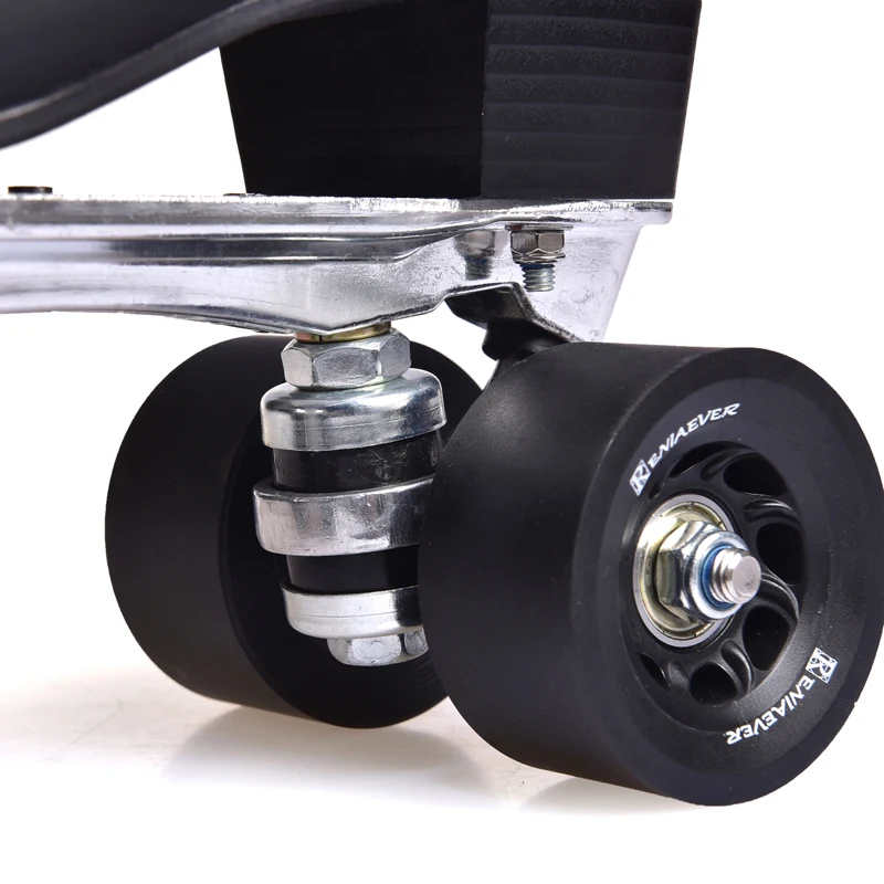 Roller Skates Double Line Skates For Men Adult Two Line Skating Shoes Patines With White PU 4 Wheels,Free Shipping