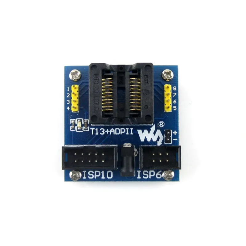T13 + ADPII ATtiny13 ATtiny12 ATtiny15 ATtiny25 ATtiny45 SOIC8 (208 mil) Программирование адаптер тестовое