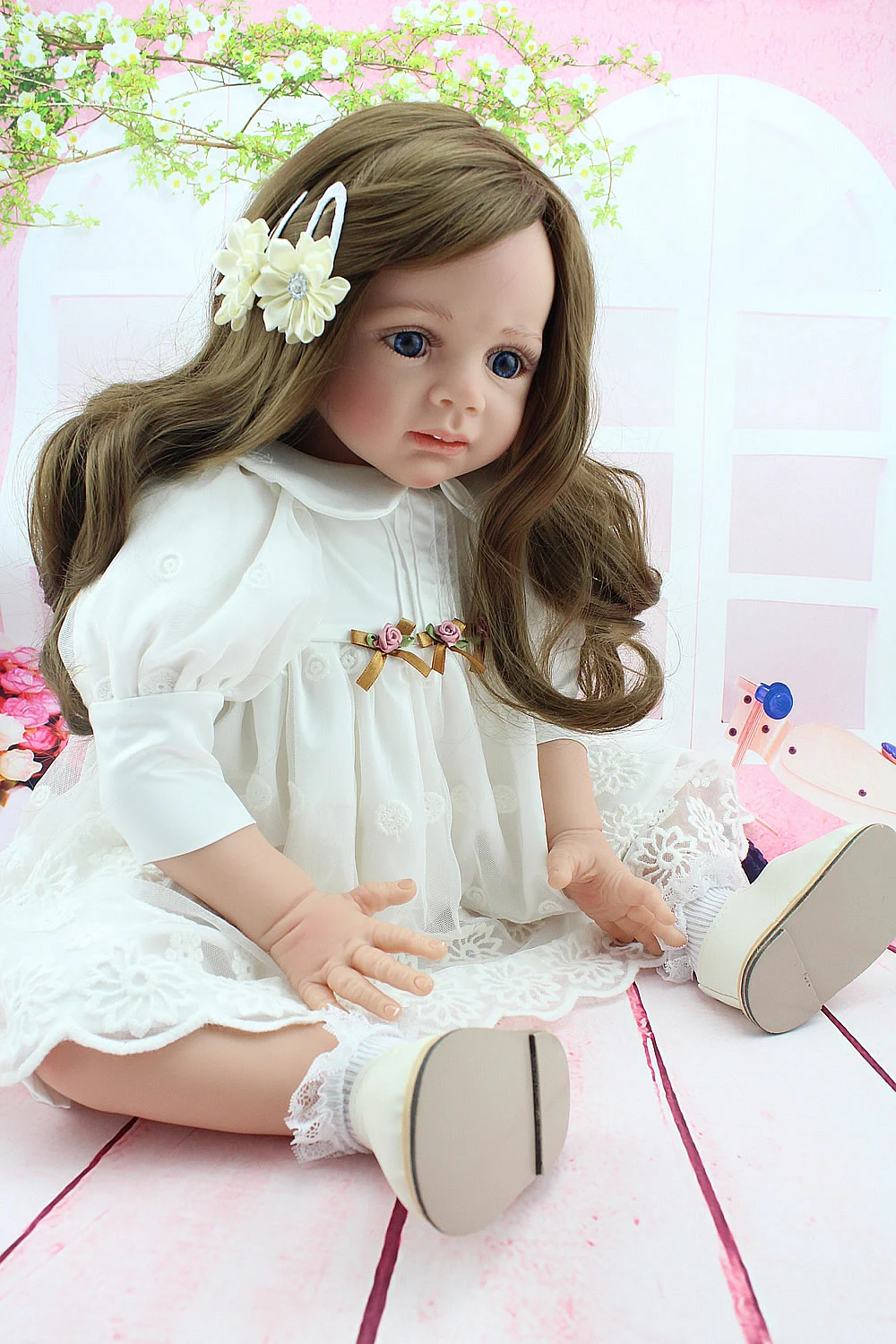 Кукла npk Reborn baby 23 дюймов мягкий силиконовый виниловый младенец получивший новую жизнь куклы для девочек 60 см мягкий настоящий сенсорный bebes reborn bonecas