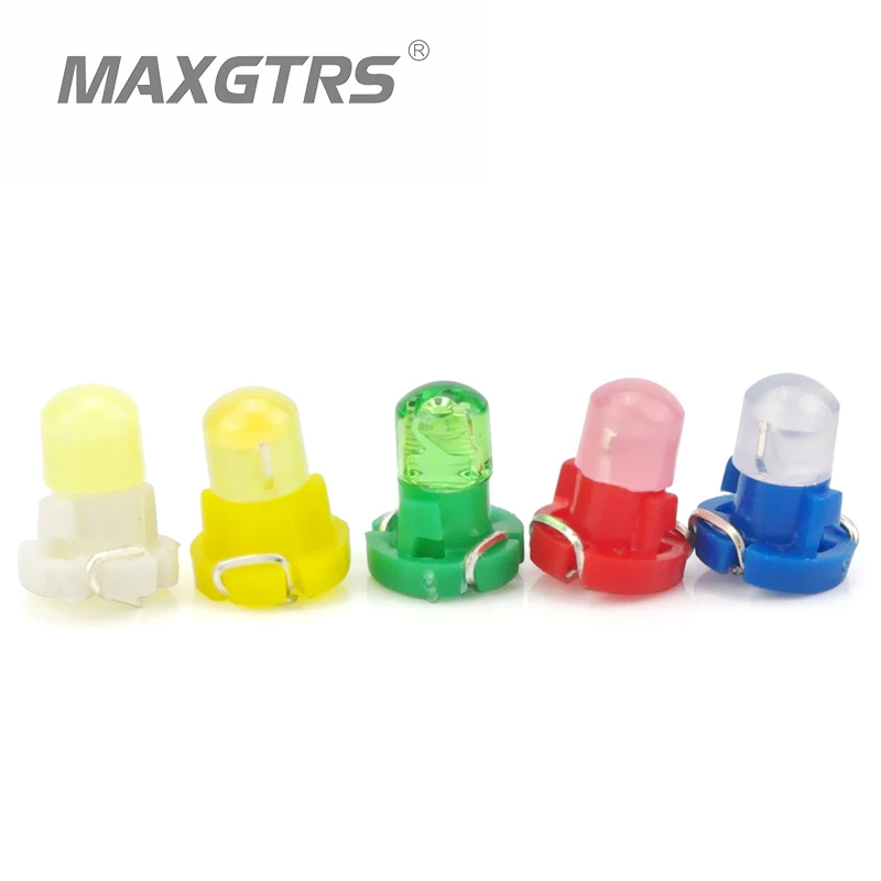 

10x T3 COB 1 SMD 12V Dashboard Winding Light Bulbs Warning Indicator Interior Light Instruments Panel Wedge Light For Car Door