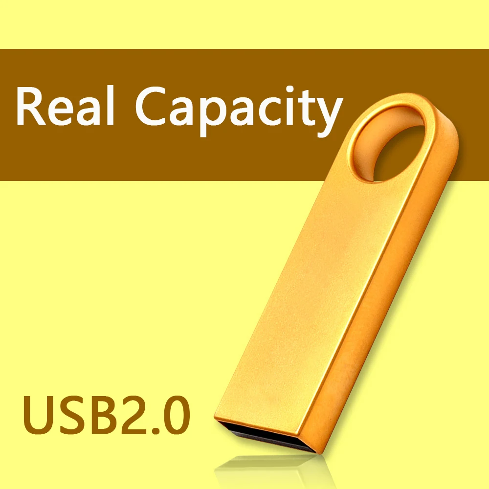 

2.0 Real Capacity Metal USB Flash Drive 1TB 2TB Pen Drive 64GB 32GB Key Mini Usb Memory Sitick Pendrive 16GB Gift Dropshipping