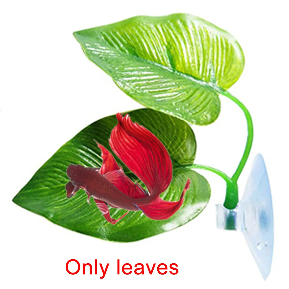Oviposition моделирование плавающая Betta Ландшафтная кровать лист отдых аквариума