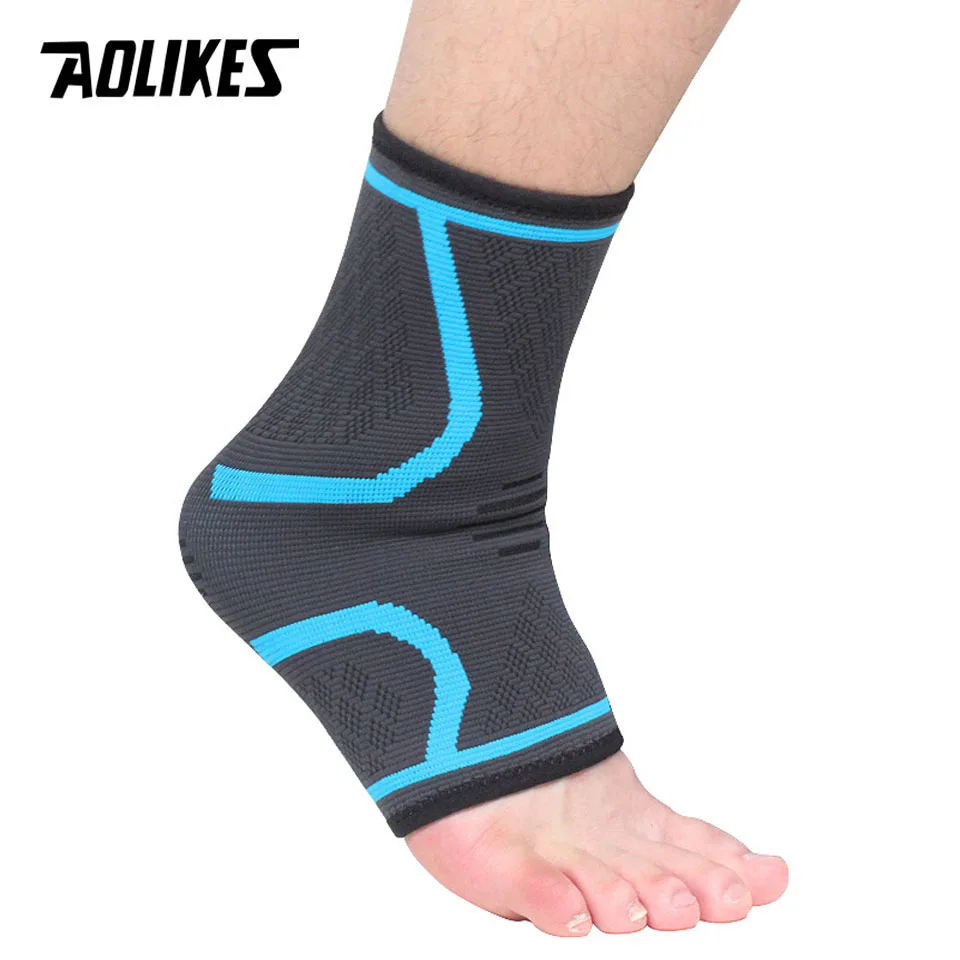 AOLIKES 1 шт. Спортивная компрессионная накладка на лодыжку для женщин тренажерного