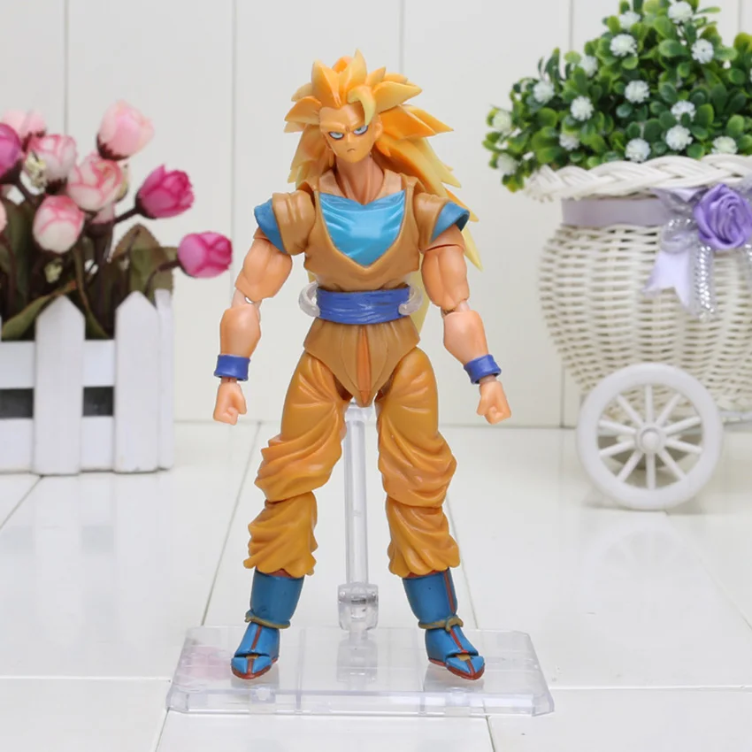 11,5-17 см Dragon Ball Z фигурка Супер Saiyan Сон Гоку Транкс вегетто Веджета, Фриза Гохан криллин лазурит фигурка игрушка - Цвет: yellow longhair goku