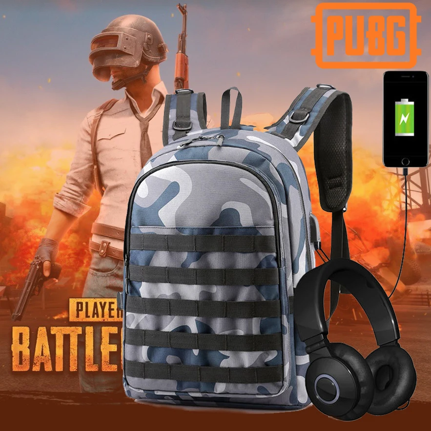 

Game Playerunknown's Battlegrounds PUBG Outdoor Camouflage Backpack Mochila Level 3 Instructor multifunctional Backpack
