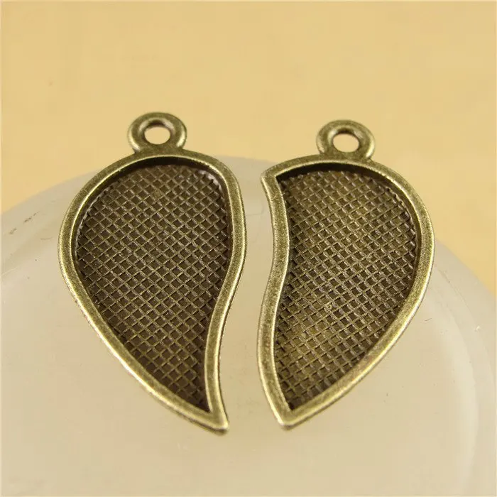 SUMOORL 10Pair/lot 26*24mm Love Lock Charms Letter Necklace Don't Forget Me Couple Jewelry Pendant DIY Findings | Украшения и