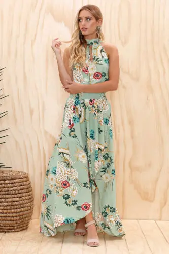 Женское пляжное платье в стиле бохо с цветочным принтом женское праздничное без