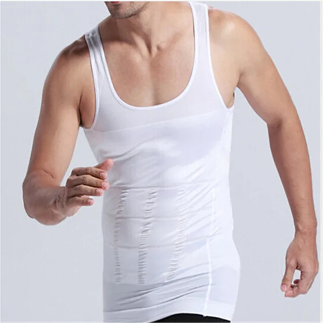 Buy Men Sport Outdoor Shaper Run Vest Shirt Body Slimming Tummy Belly Waist Cincher Tight Lose Weight Girdle Underwear Fitness on